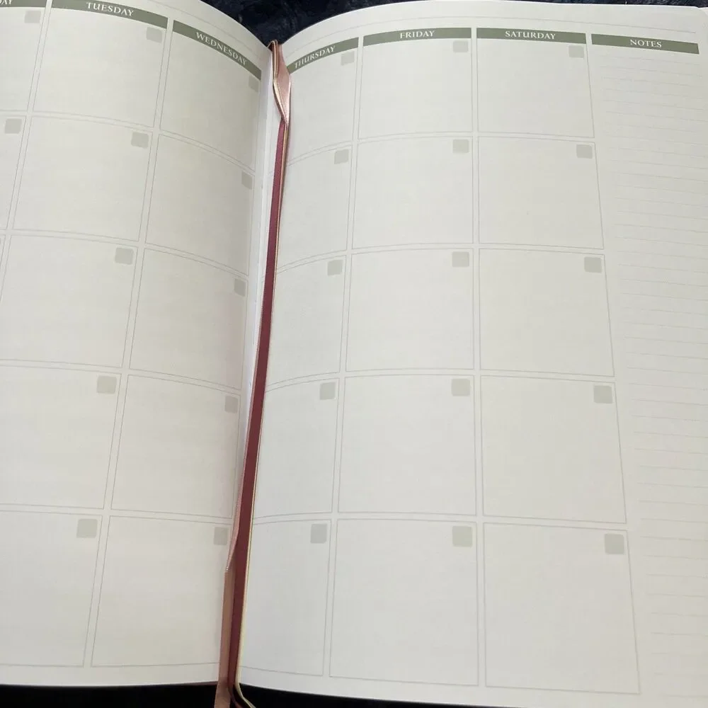 Legend Planner Undated 1 Year Weekly Monthly Planner Pink 7 Period Layout READ